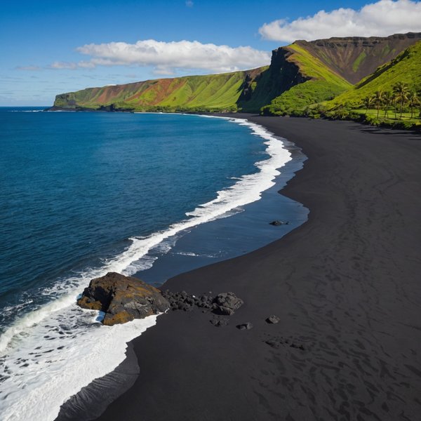 Quelles croisières proposent des excursions pour explorer les plages de sable noir en Hawaï?